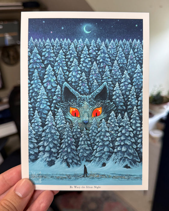 Be Wary the Silent Night - Postcard